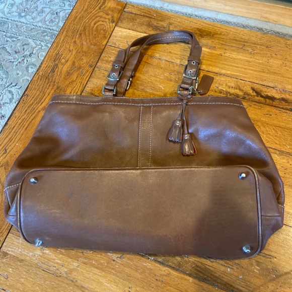 Coach Bags Coach Whiskey Leather Xl Tote E5s 538 Poshmark